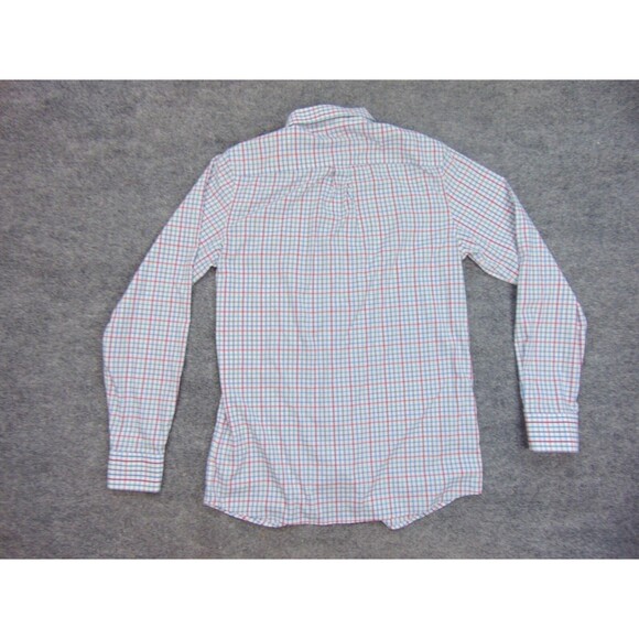 Johnnie O Shirt Mens 16x24 Red Blue Plaid Casual Prep-Formance Performance - Picture 2 of 8